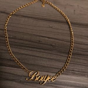 Gold Gods Boujee Short Necklace, Loose Choker